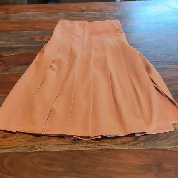 Zara midi box pleat skirt-ref Womens - Picture 3 of 9